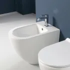Jednootvorový cyklonový keramický bidet Aralia s moderním designem Viadurini