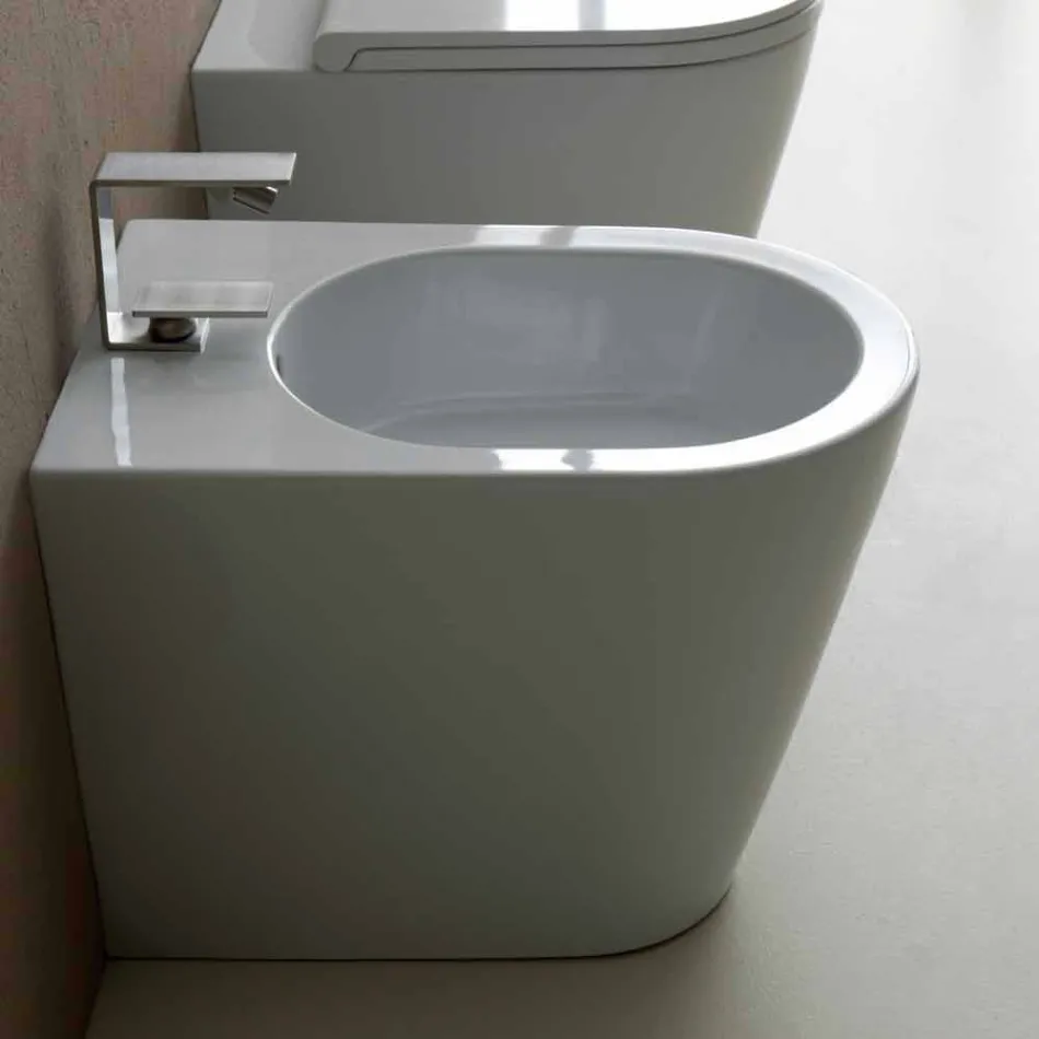Keramický bidet Sun 57x37cm moderní design, vyrobeno v Itálii Viadurini