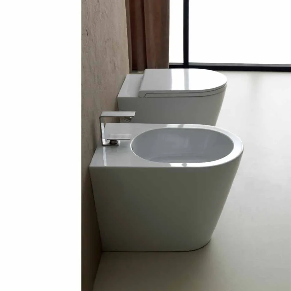 Keramický bidet Sun 57x37cm moderní design, vyrobeno v Itálii Viadurini