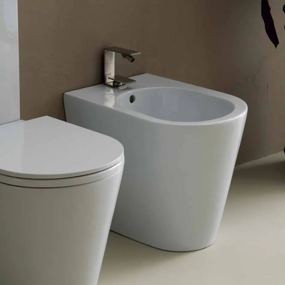 Keramický bidet Sun 57x37cm moderní design, vyrobeno v Itálii Viadurini