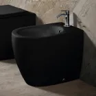 Bidet Aster montovaný na podlahu z matné keramiky ve dvou barvách a moderním designu Viadurini