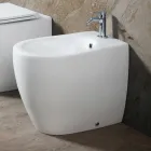 Bidet Aster montovaný na podlahu z matné keramiky ve dvou barvách a moderním designu Viadurini