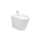 Jednootvorový bidet montovaný na podlahu z bílé keramiky s moderním designem - Ginepro Viadurini