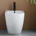 Jednootvorový bidet montovaný na podlahu z odolné bílé keramiky s moderním designem - Olmo