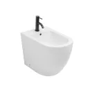 Jednootvorový bidet montovaný na podlahu z odolné bílé keramiky s moderním designem - Olmo Viadurini