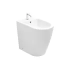 Jednootvorový bidet s posunutým odtokem z keramiky s moderním designem - Oleandro  Viadurini