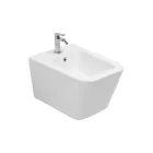 Jednootvorový závěsný bidet z bílé keramiky s elegantním moderním designem - Giunco Viadurini