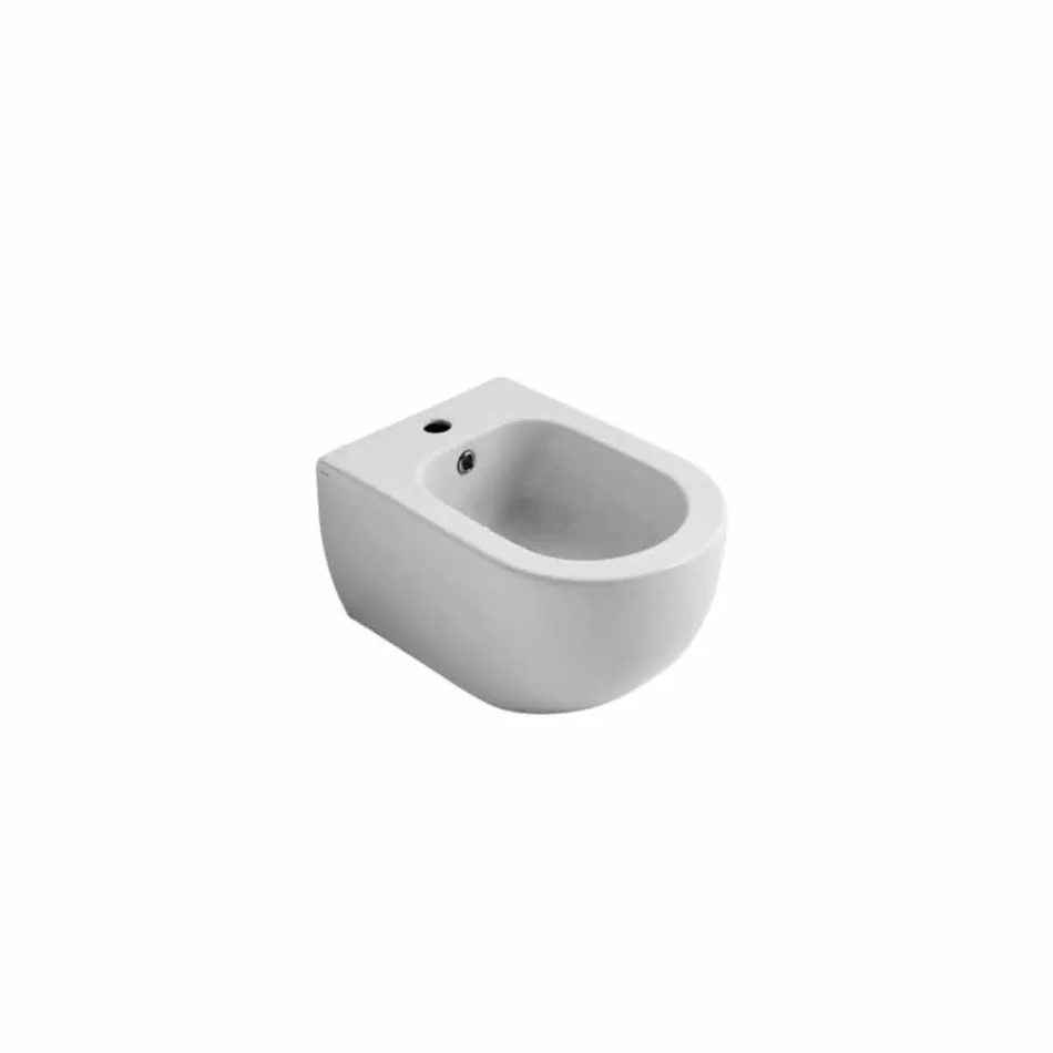 Bidet moderní zavěšení bílé keramické hvězda 50x35cm Made in Italy Viadurini