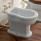 Klasický design White Bidet v bílé keramice Vyrobeno v Itálii - Paulina Viadurini