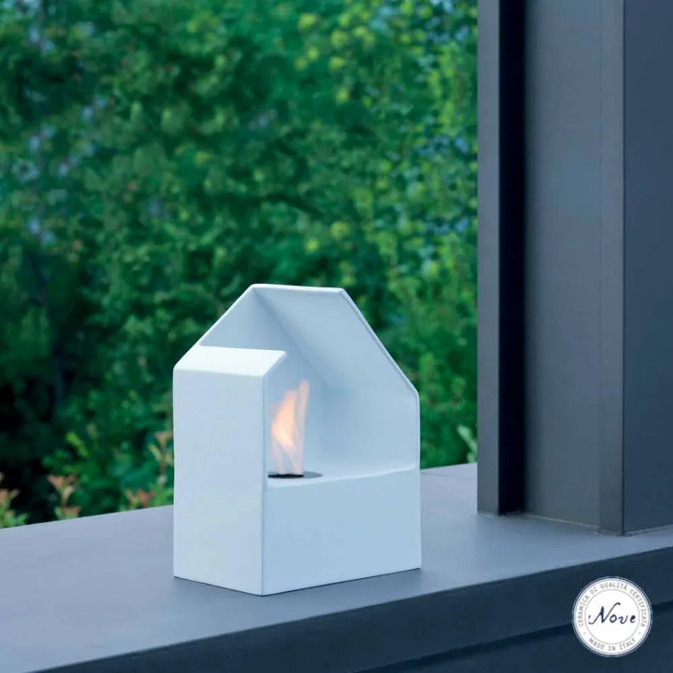 Biocamino deska keramická bioetanolu a Curtis ocel Viadurini