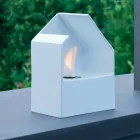 Biocamino deska keramická bioetanolu a Curtis ocel Viadurini