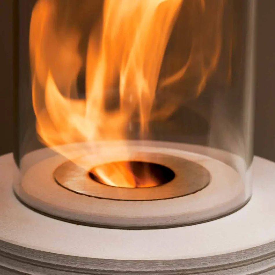 Biocamino kolo podpora mramor Gordon, made in Italy Viadurini