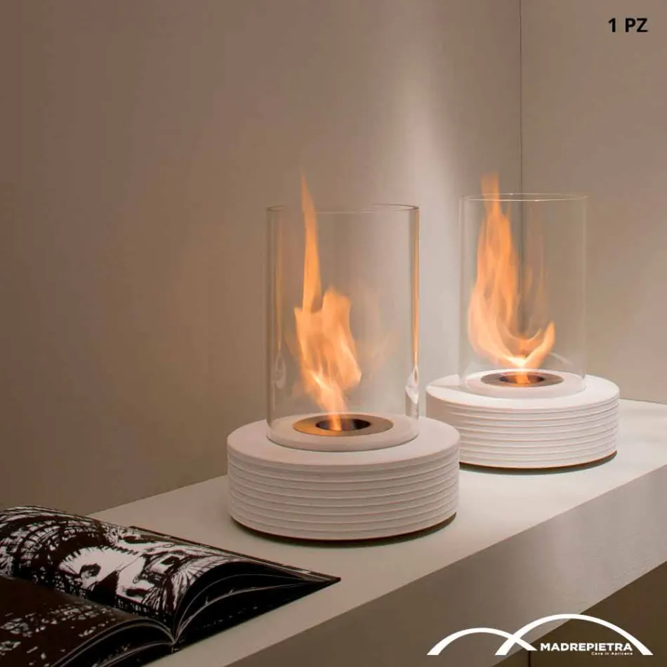 Biocamino kolo podpora mramor Gordon, made in Italy Viadurini