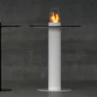 Biocamino venkovní bioetanolu se skleněnou deskou Dean-tab Viadurini