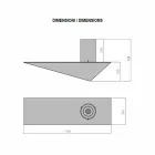 Nástěnný biokrb v moderní barvě z lakované oceli a skla - Malcolm Viadurini