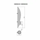 Nástěnný biokrb trubkového a moderního designu v černé oceli - Jackson Viadurini