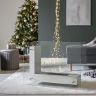 Podlahový biokrb s oboustrannou konstrukcí ze skla a kovu - Planeto Viadurini