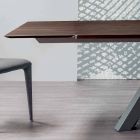 Bonaldo Velký stůl rozkládací stůl z italského designového dřeva Viadurini