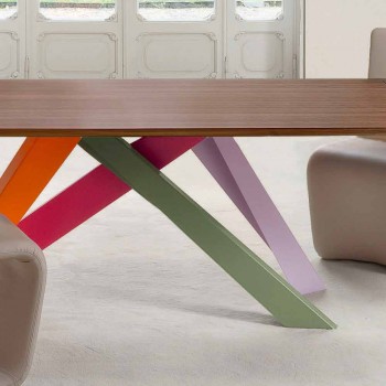 Bonaldo Velký stůl rozkládací dřevěný stůl vyrobený v Itálii