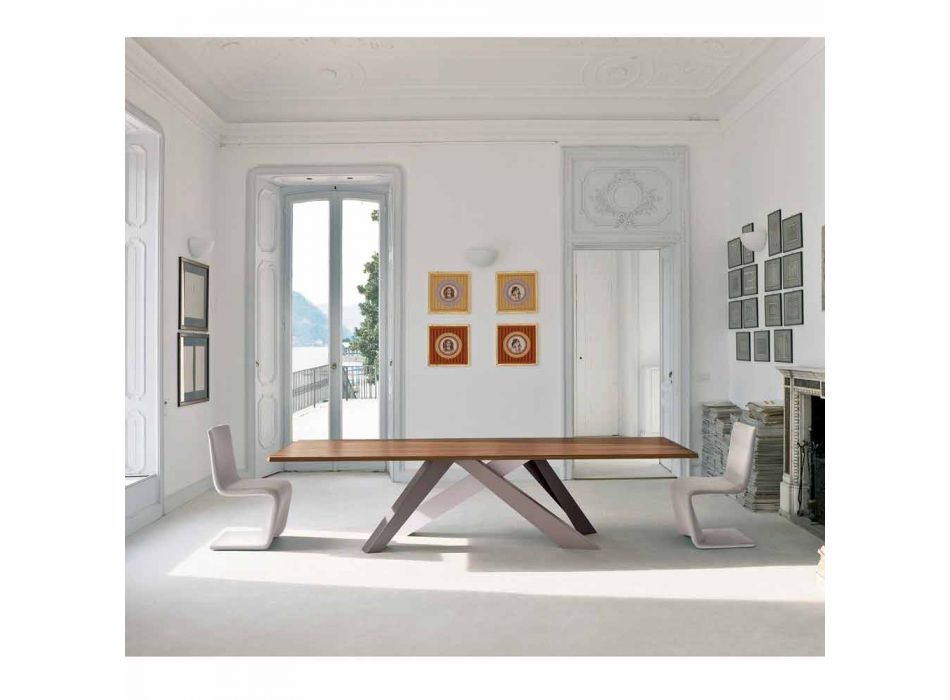 Bonaldo Big Table dýhovaný stůl vyrobený v designu Itálie Viadurini