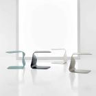 Bonaldo Duffy design konferenční stolek 48x60 polyuretan lakovaný vyrobený v Itálii Viadurini