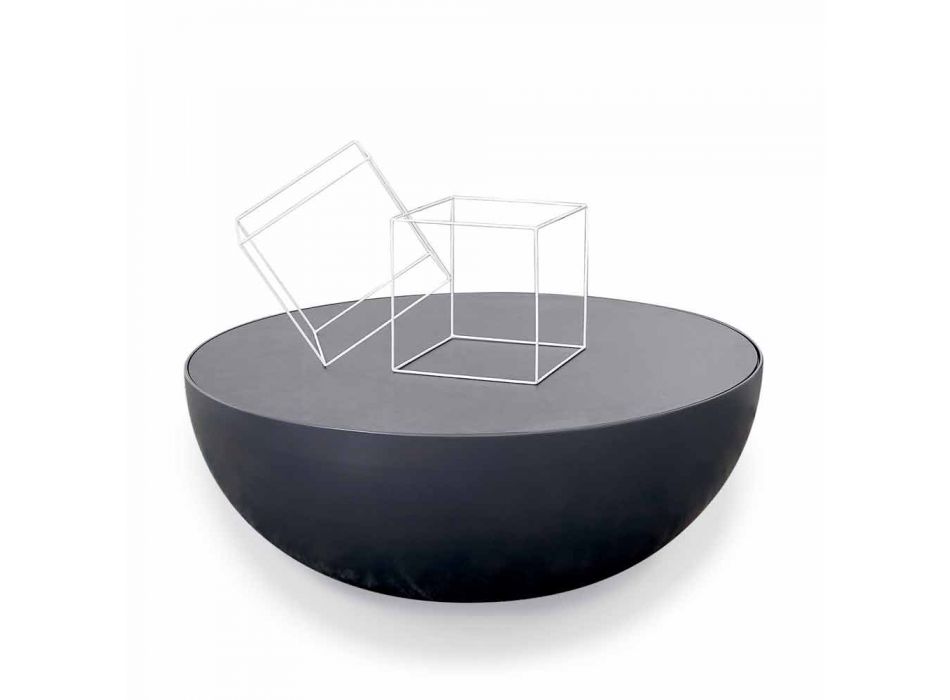 Bonaldo Planet design konferenční stolek v leptané sklo vyrobené v Itálii Viadurini