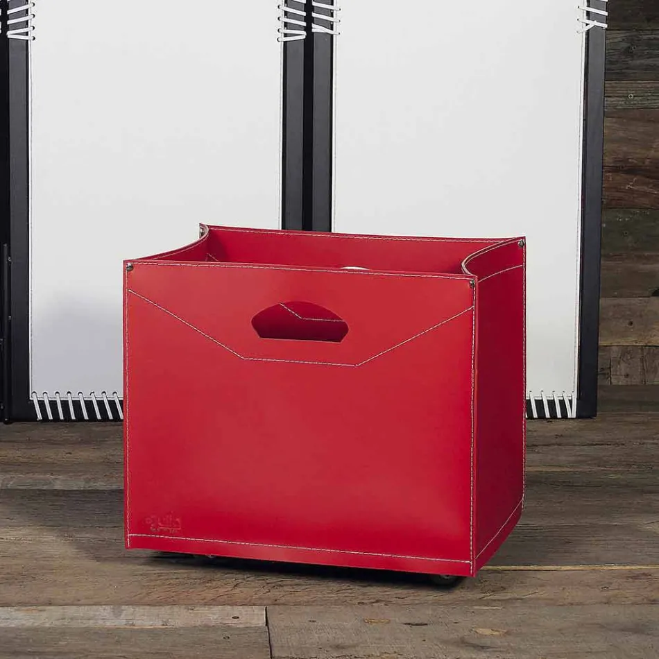 Dřevěná taška ze 100% Vyrobeno v Itálii Innovo kůže Viadurini