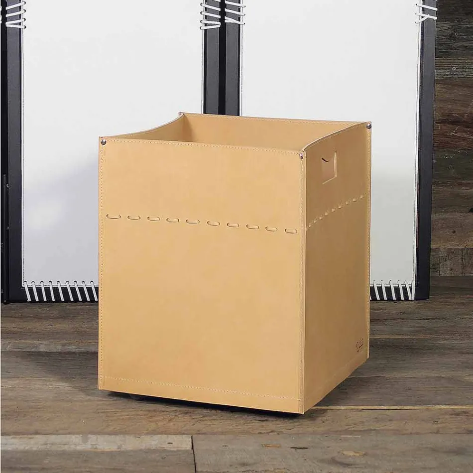 Taška na dříví ze 100% neutrální kůže z Itálie Viadurini