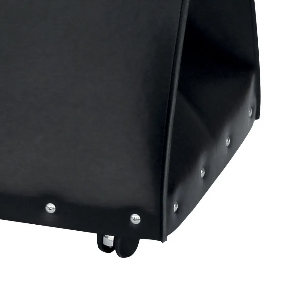 Ekokožená taška na palivové dřevo s kolečky Made in Italy - Snail Viadurini