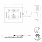 Bossini Dream sprchová hlavice se třemi tryskami s moderním barevným terapii Viadurini
