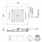 Bossini Dream sprchová hlavice se třemi tryskami s moderním LED světly Viadurini