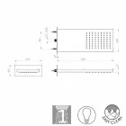 Bossini Manhattan sprchová hlavice z nerezové oceli sprchový kout, déšť Viadurini