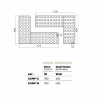 Brick elektrický radiátor konstrukce tie vyrobeny v Itálii Scirocco H Viadurini