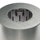 Kruhový hořák ze saténové oceli pro krb s bioethanolem - Griff12 Viadurini