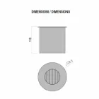 Kruhový hořák ze saténové oceli pro krb s bioethanolem - Griff12 Viadurini