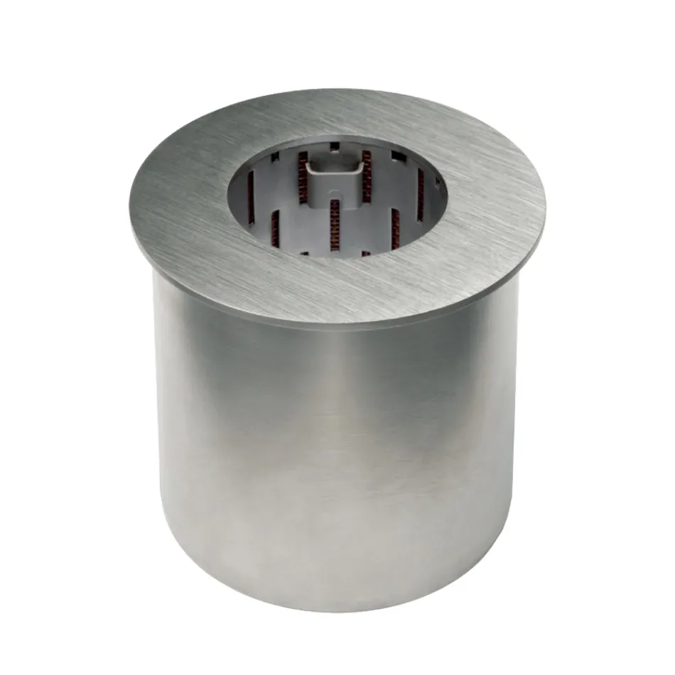 Kruhový hořák ze saténové oceli pro krb s bioethanolem - Griff12 Viadurini