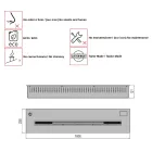 Elektronický hořák zapuštěné napájecí bioethanol 3,6kW Aron 100 Viadurini