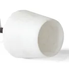 Sklenice na víno ze saténově bílého carrarského mramoru a červeného Levanto - Caglio Viadurini