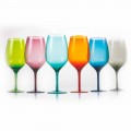 Sklenice na víno bílé nebo červené barvy ve skle 3 varianty 12 kusů - Aperi