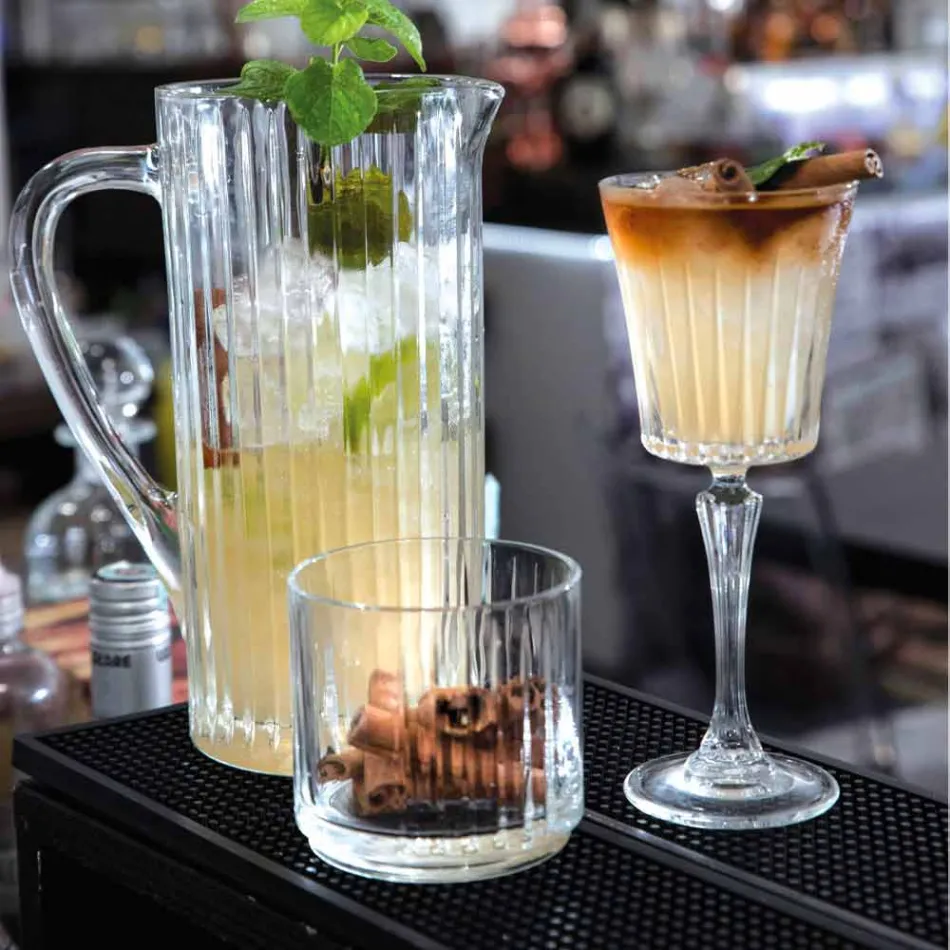 Luxusní design sklenic na víno a koktejl z eko křišťálu 12 kusů - Senzatempo Viadurini