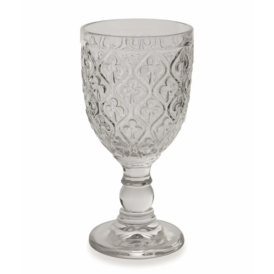 Pohárky na víno nebo vodu v barevném skle a dekoraci Arabesque 12 kusů - Maroko Viadurini