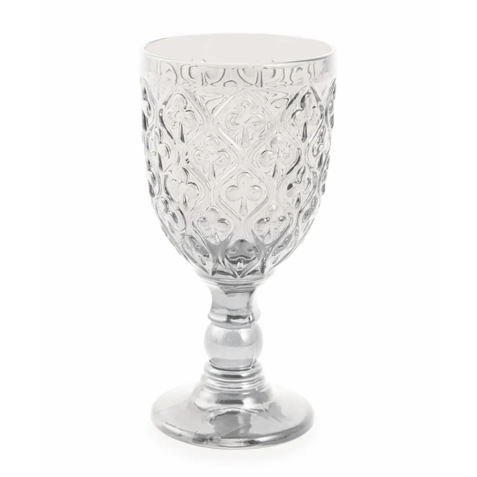 Pohárky na víno nebo vodu v barevném skle a dekoraci Arabesque 12 kusů - Maroko Viadurini