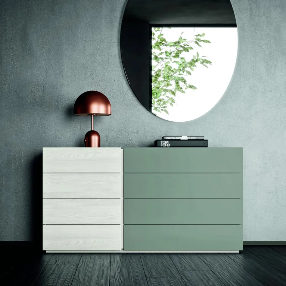 Kompletní pokoj se 4 prvky moderního designu vyrobenými v Itálii - Mallorca Viadurini