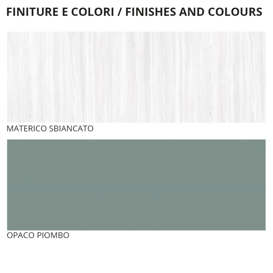 Kompletní pokoj se 4 prvky moderního designu vyrobenými v Itálii - Mallorca Viadurini