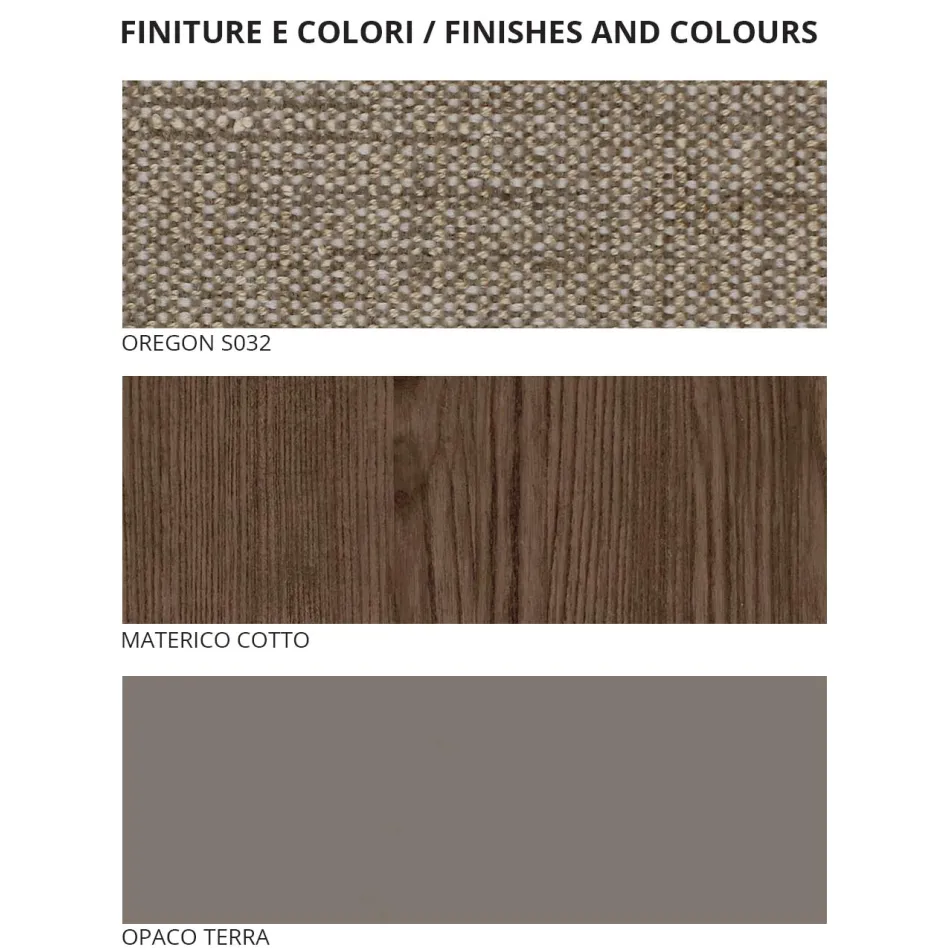 Ložnice se 4 prvky v moderním stylu Made in Italy Vysoká kvalita - Minorco Viadurini