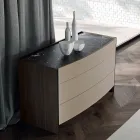 Moderní stylová 4prvková ložnice vyrobená v Itálii - Calimero Viadurini