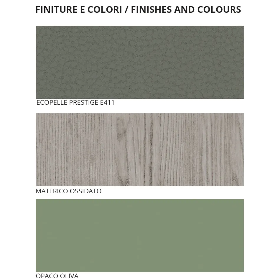 Ložnice s 5 moderními prvky Made in Italy Vysoká kvalita - Rieti Viadurini