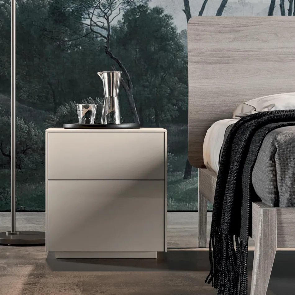 Kompletní ložnice se 4 vysoce kvalitními prvky vyrobenými v Itálii - Odema Viadurini