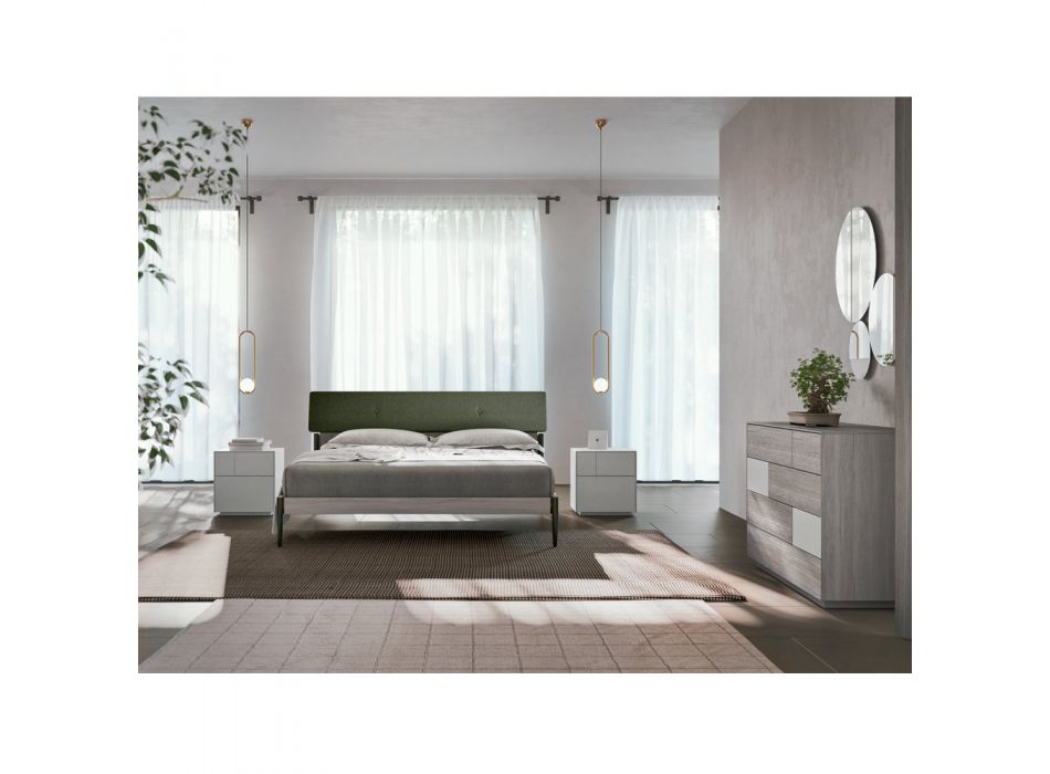 Kompletní ložnice se 4 moderními prvky vyrobenými v Itálii Precious - Verminia Viadurini