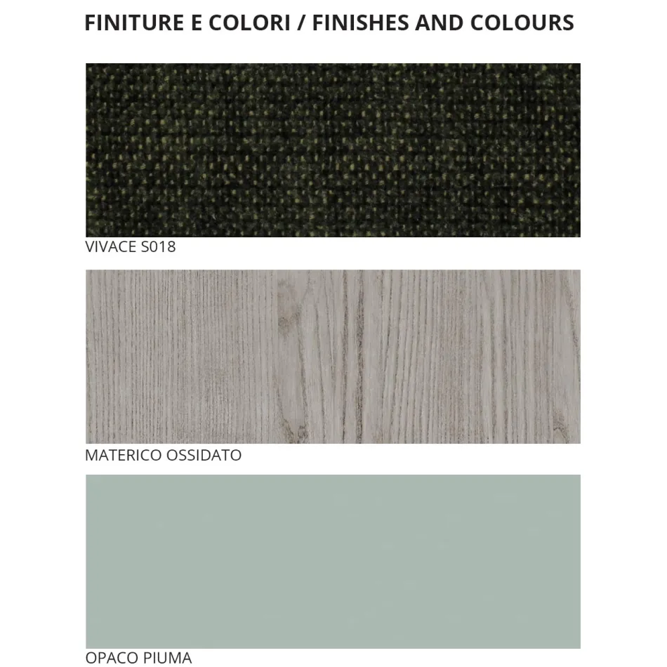 Kompletní ložnice se 4 moderními prvky vyrobenými v Itálii Precious - Verminia Viadurini